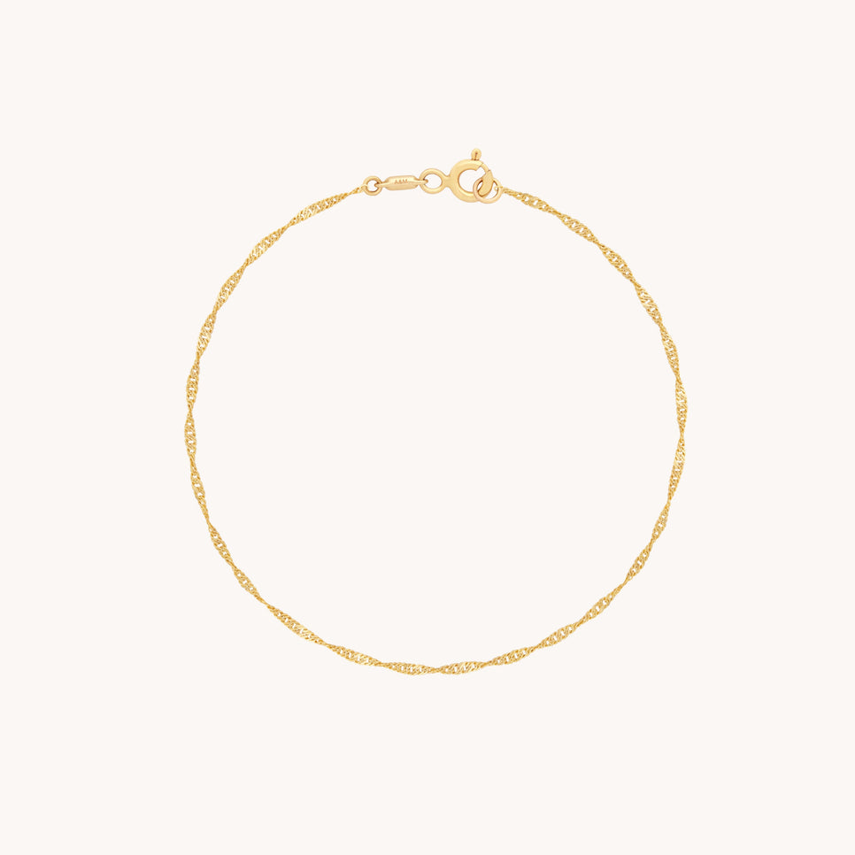 Bracelets - Astrid Chain Bracelet in Solid Gold - - Astrid &amp; Miyu