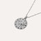 Cancer Bold Zodiac Pendant Necklace in silver flat lay