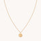 Cancer Zodiac Pendant Necklace in Gold