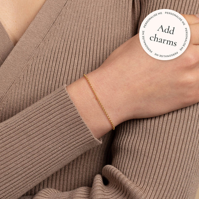 Bracelets - Chelsea Chain Bracelet in Solid Gold - Chain Bracelet - Astrid &amp; Miyu