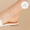 Anklets - Chelsea Chain Anklet in Solid White Gold - - Astrid &amp; Miyu