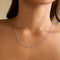 Bold Astrid Chain Necklace in Solid White Gold