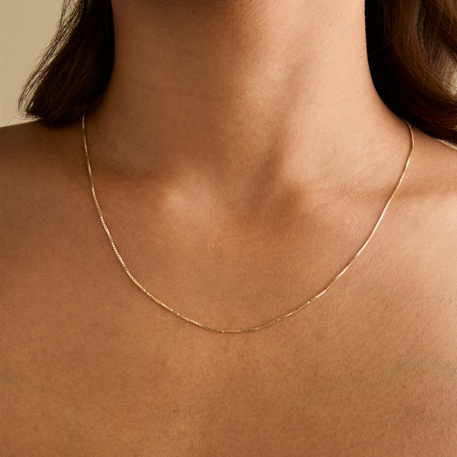 Shoreditch Chain Necklace in Solid Gold