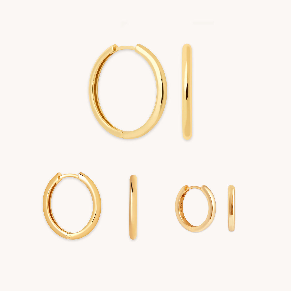 Essential Hoops Gift Set in Gold