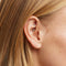 Heart Rook Bar in Solid White Gold