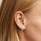 Heart Rook Bar in Solid White Gold