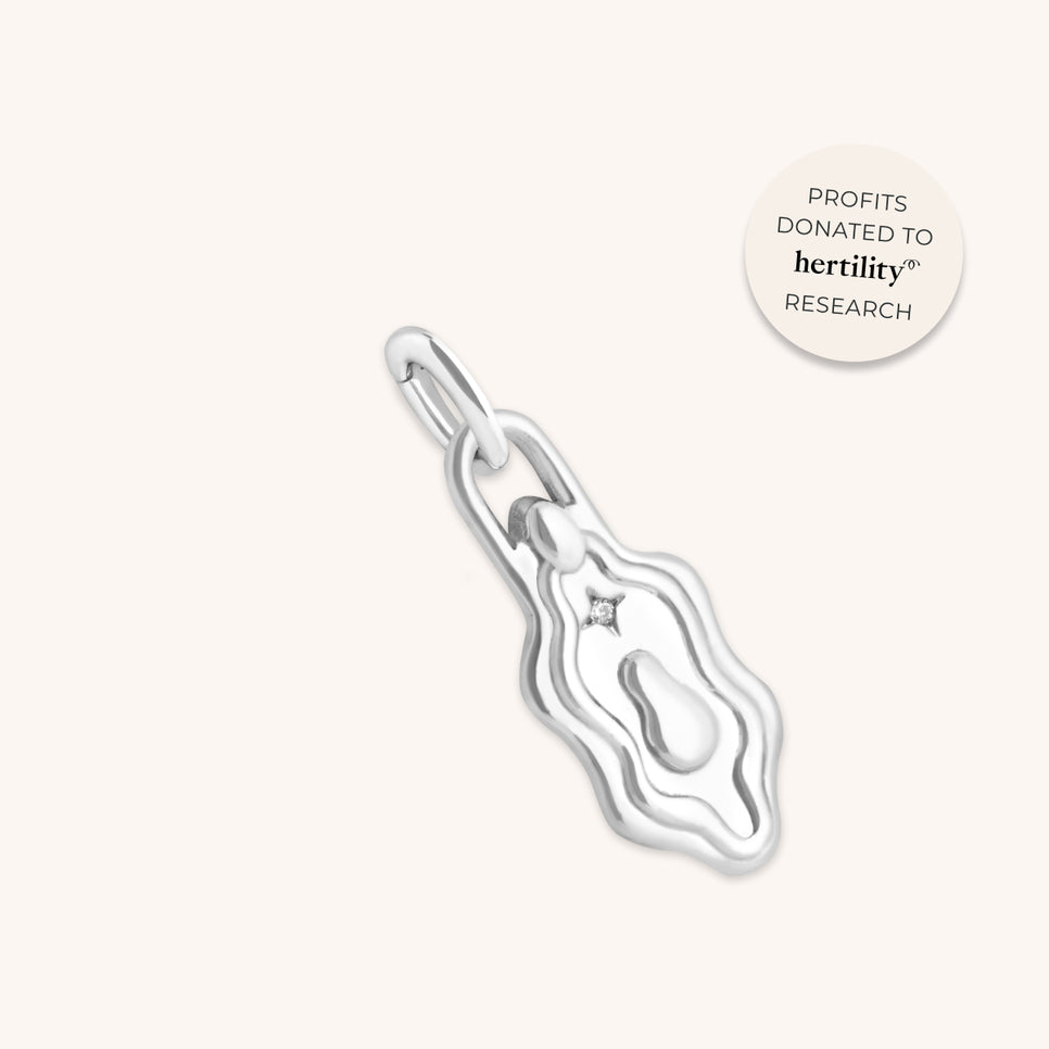 A&M x Hertility Vulva Charm in Silver