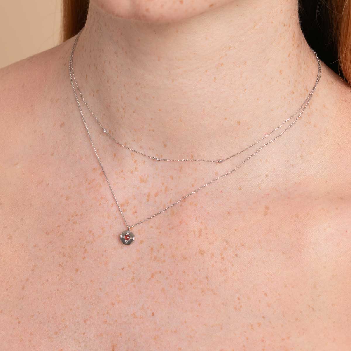 january birthstone necklace