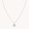 Libra Zodiac Pendant Necklace in Silver