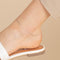 Marylebone Story Chain Anklet in Solid White Gold