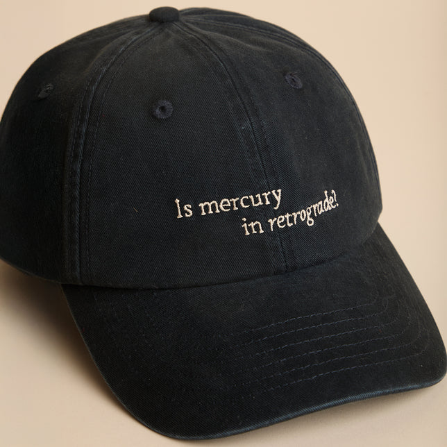 Mercury in Retrograde Cap in Dark Blue