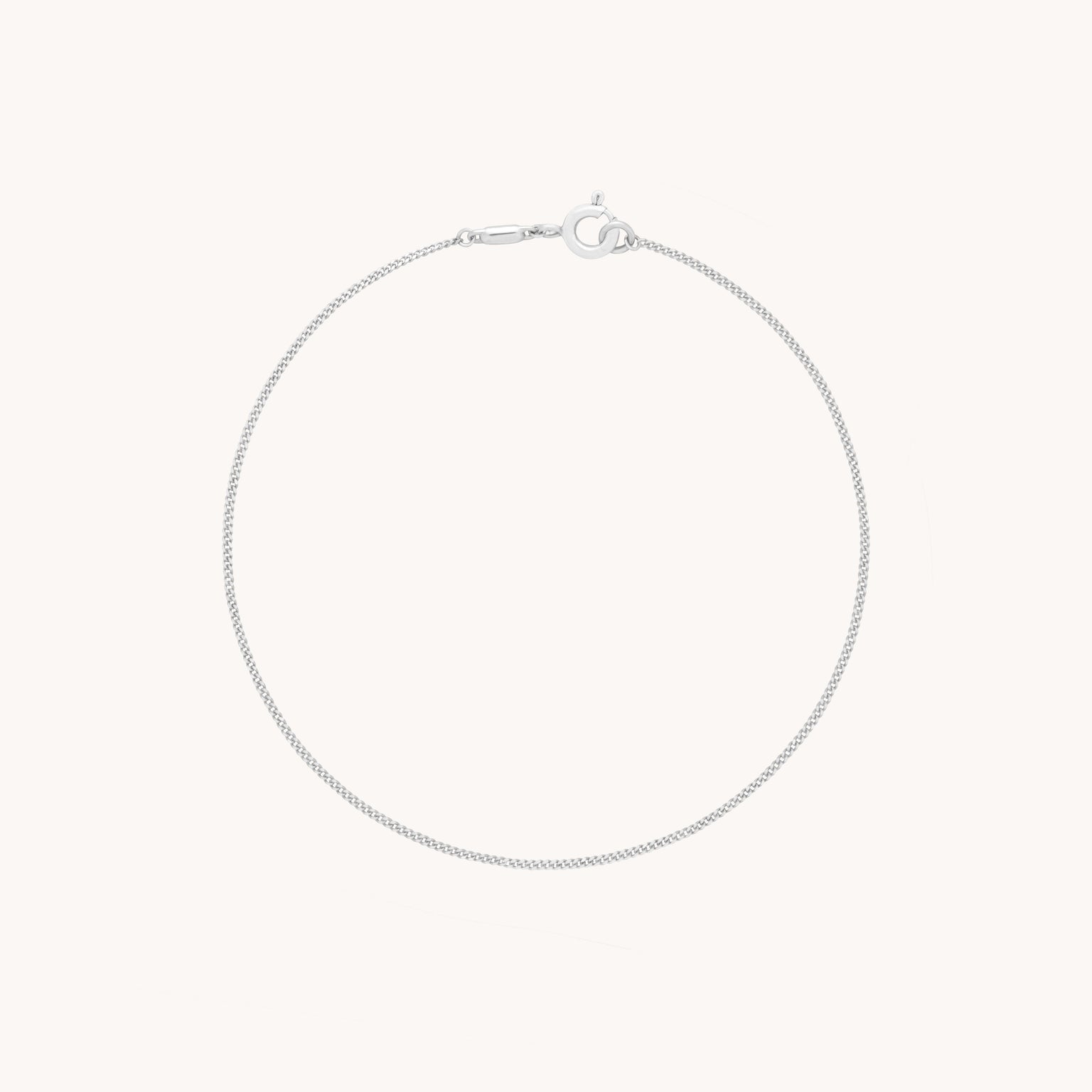 Miyu Chain Bracelet in Solid White Gold