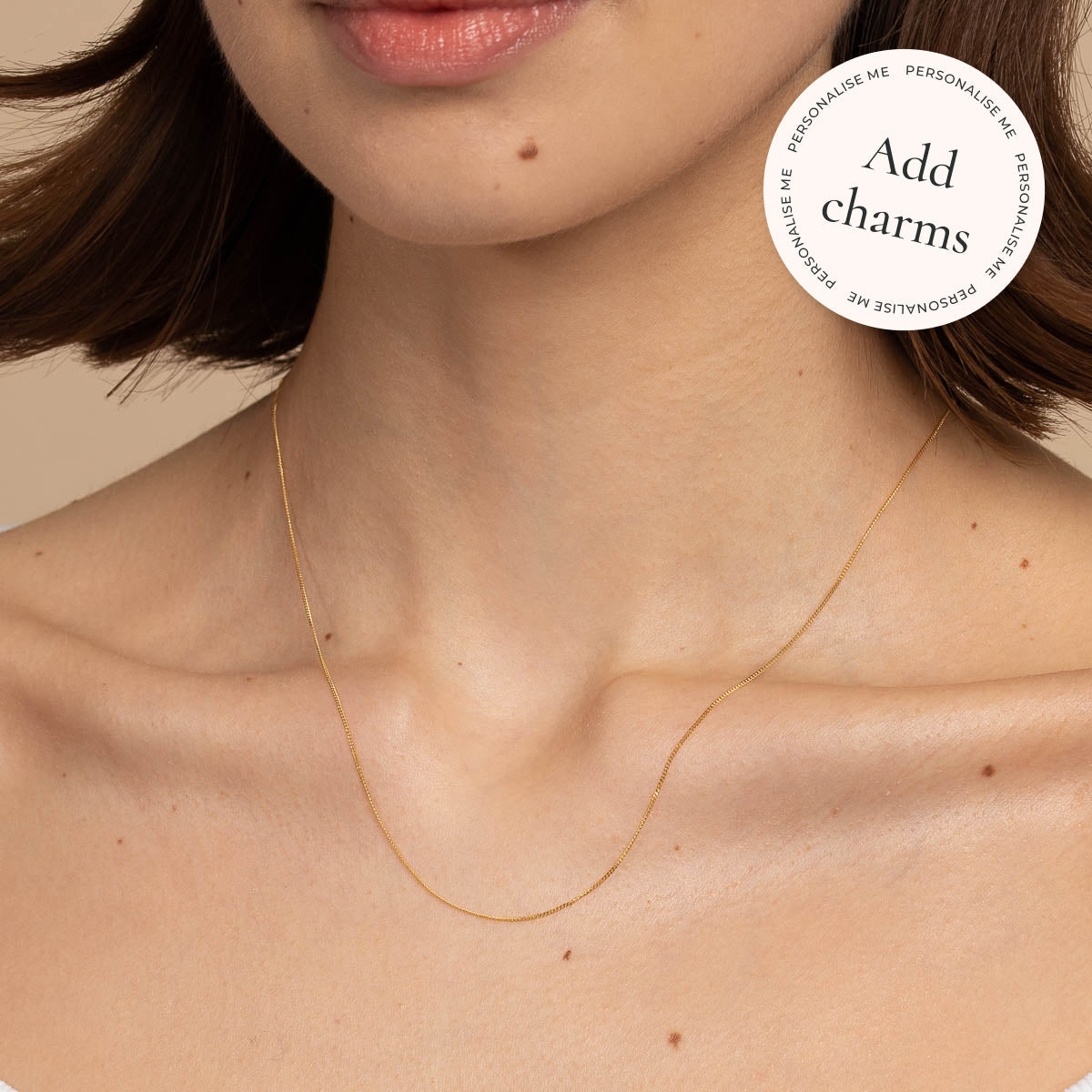 Miyu Chain Necklace in Solid Gold