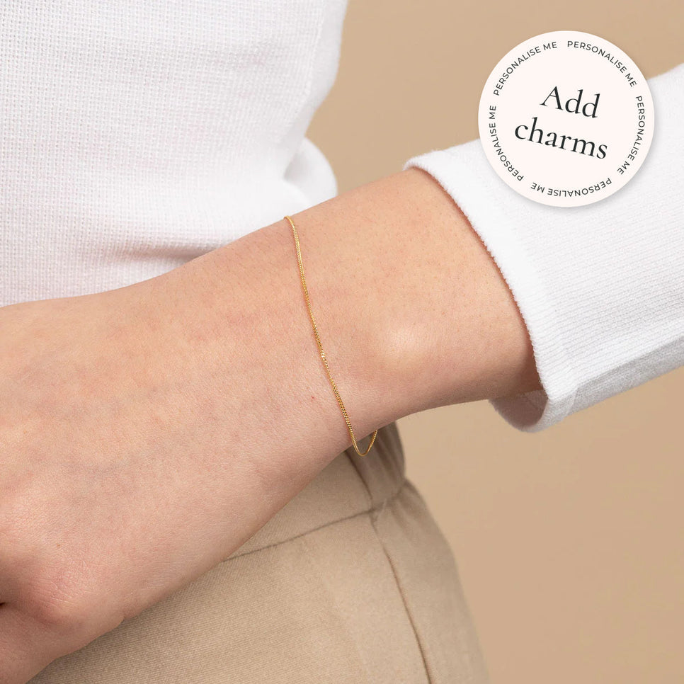 Bracelets - Miyu Chain Bracelet in Solid Gold - - Astrid &amp; Miyu