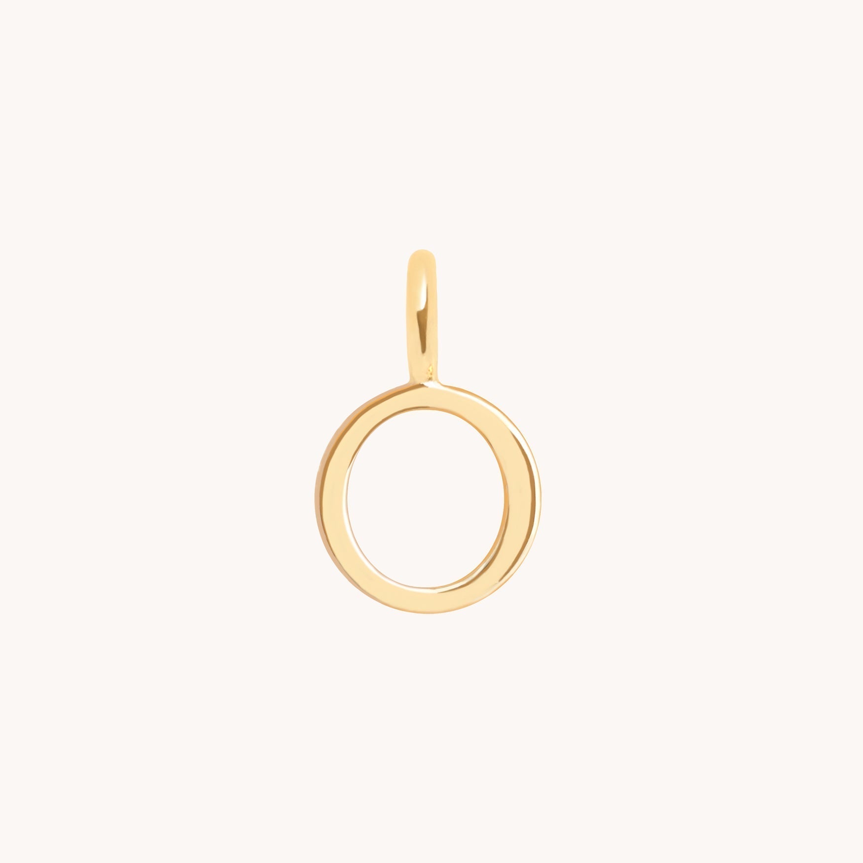 O Initial Charm in 9k Gold
