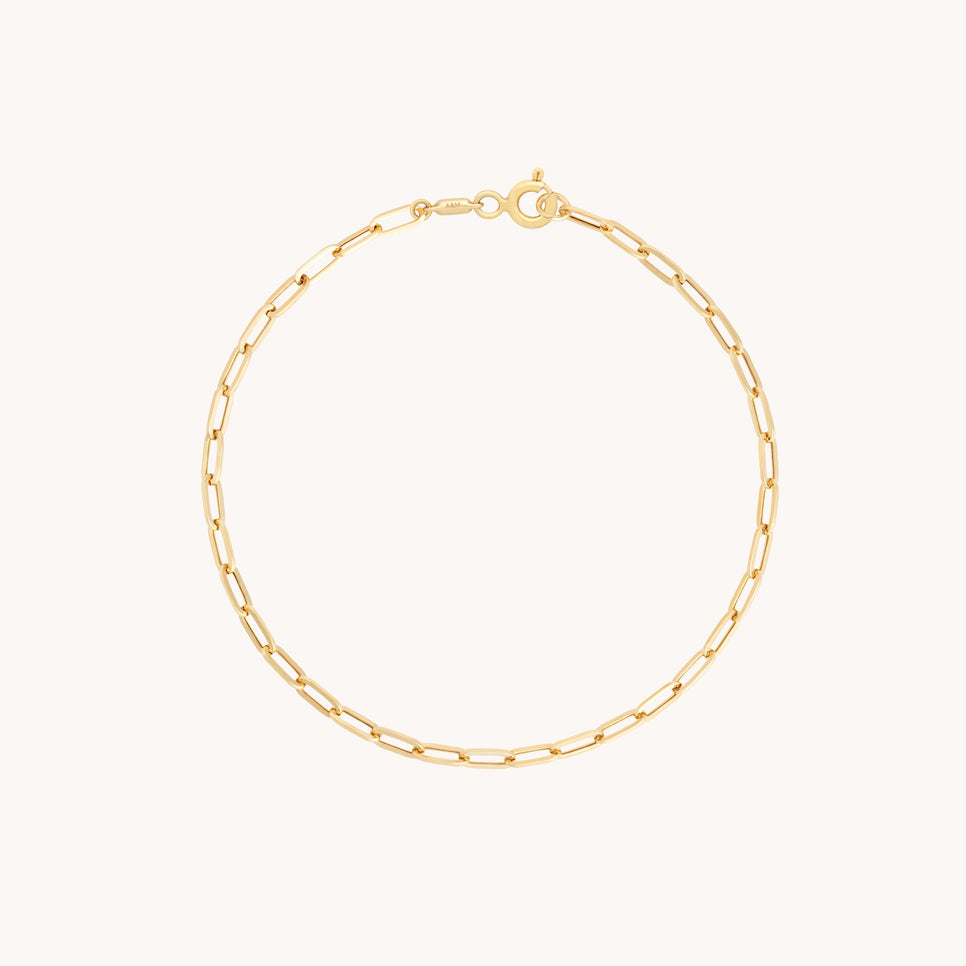 Bracelets - Piccadilly Chain Bracelet in Solid Gold - Bracelets - Astrid &amp; Miyu