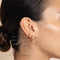 18k Rose Gold Plated Jewellery - Essential Medium Hoops in Rose Gold - Hoop Earrings - Astrid &amp; Miyu
