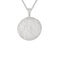 Scorpio Zodiac Pendant Necklace in Silver back of pendant