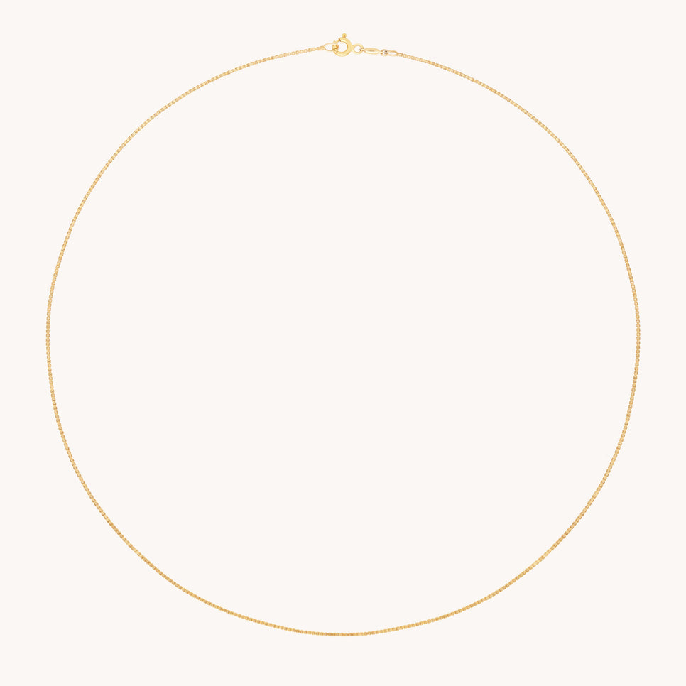 Charm Compatible Necklaces & Bracelets - Shoreditch Chain Necklace in Solid Gold - Necklaces - Astrid &amp; Miyu