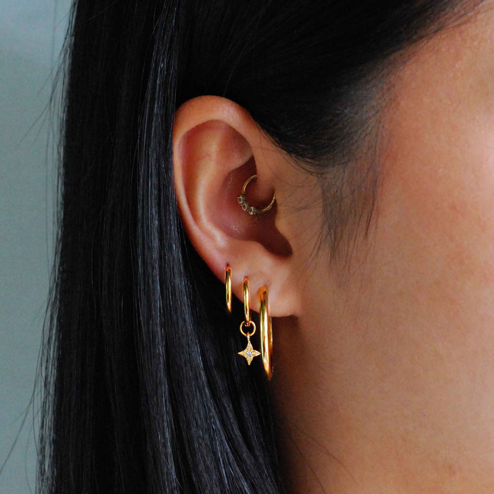 Essential Large Hoops in Gold