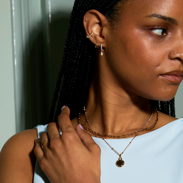 Bold Astrid Chain Necklace in Solid Gold