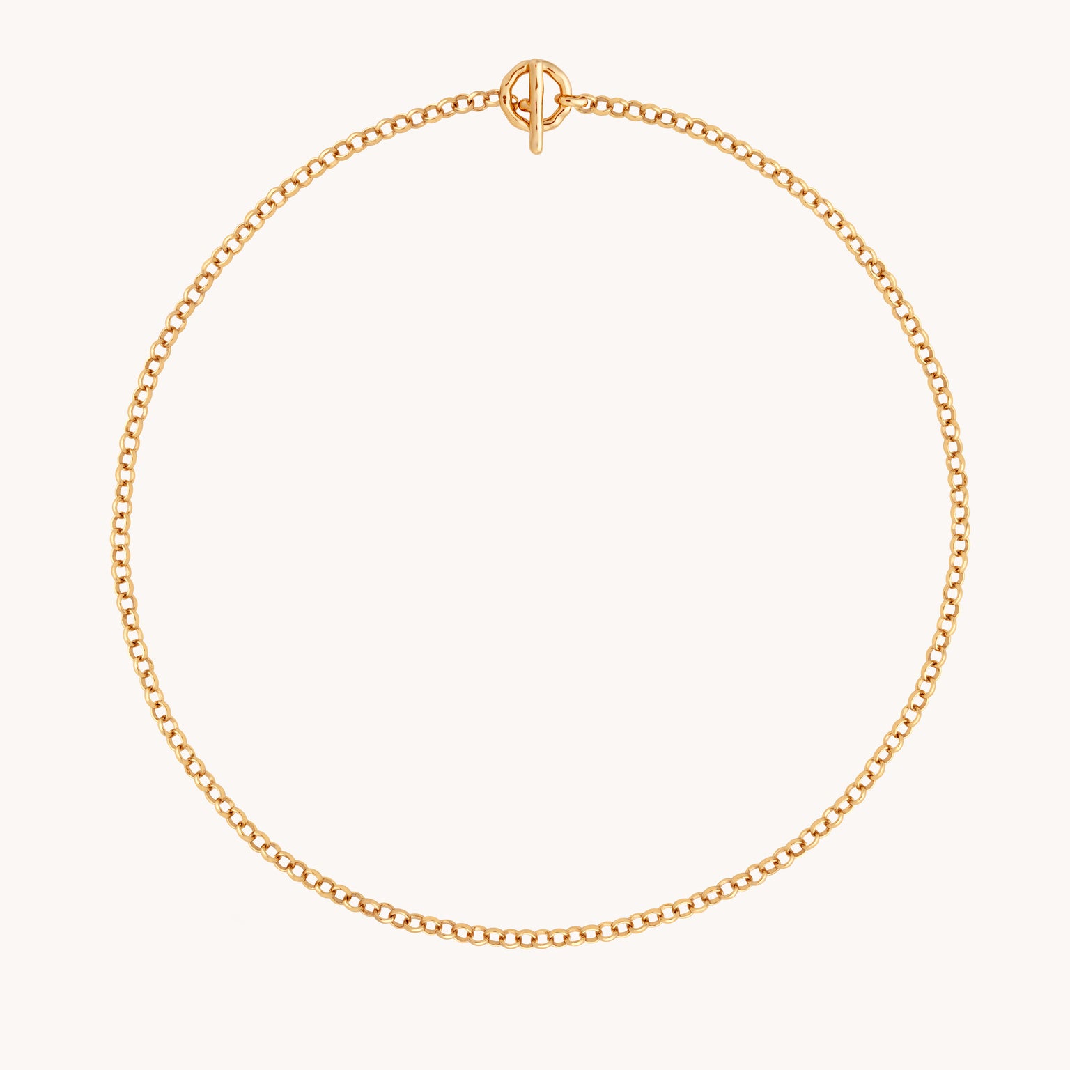 T-Bar Chain Necklace in Gold