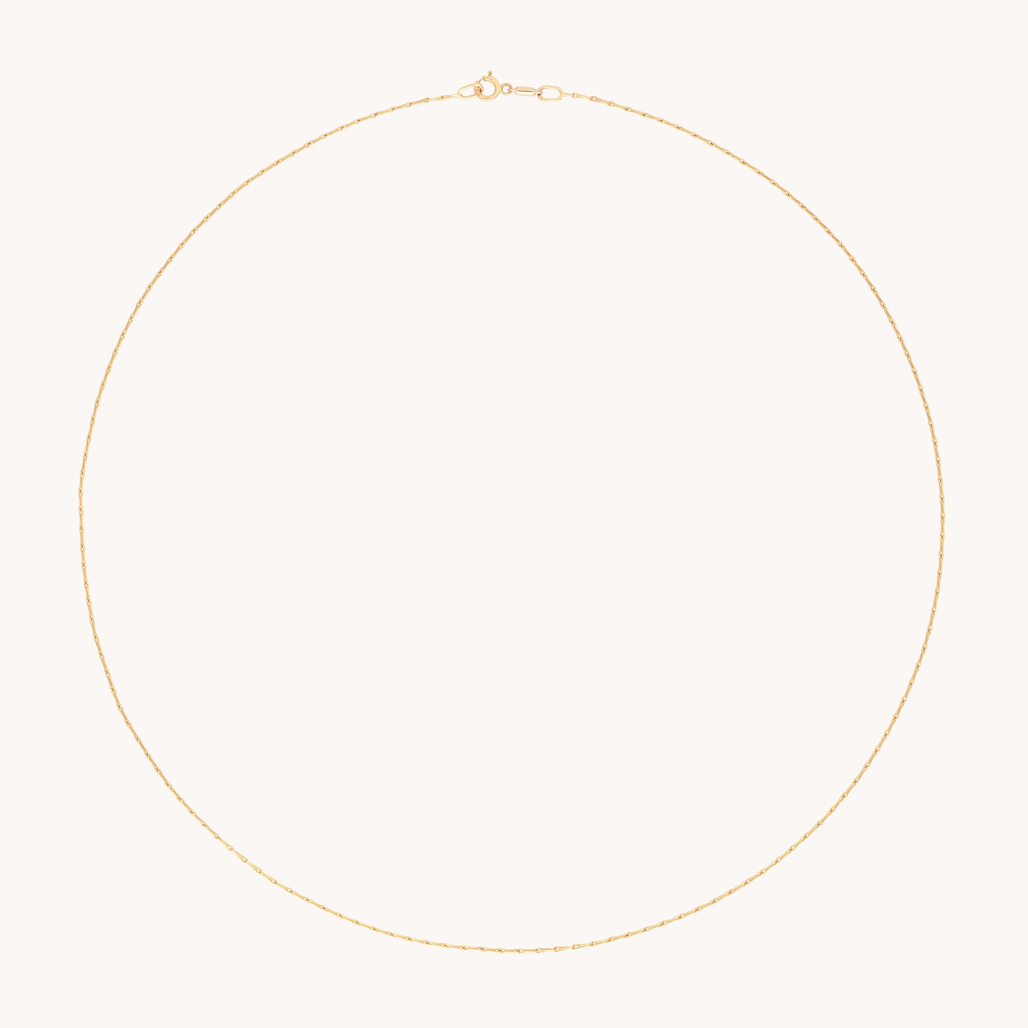 Marylebone Story Chain Necklace in Solid Gold