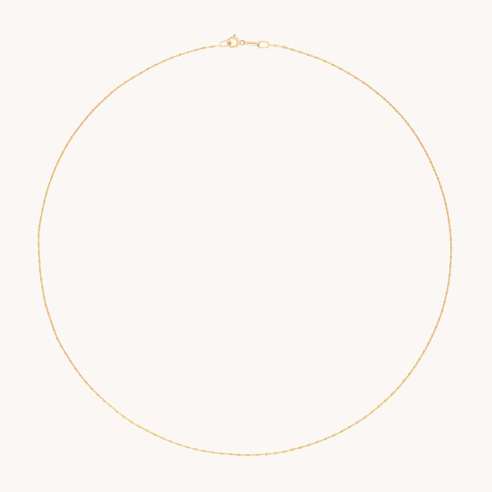 Marylebone Story Chain Necklace in Solid Gold