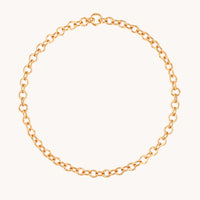 Molten Link Chain Necklace in Gold