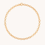 Molten Link Chain Necklace in Gold