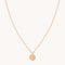 Virgo Zodiac Pendant Necklace in Gold