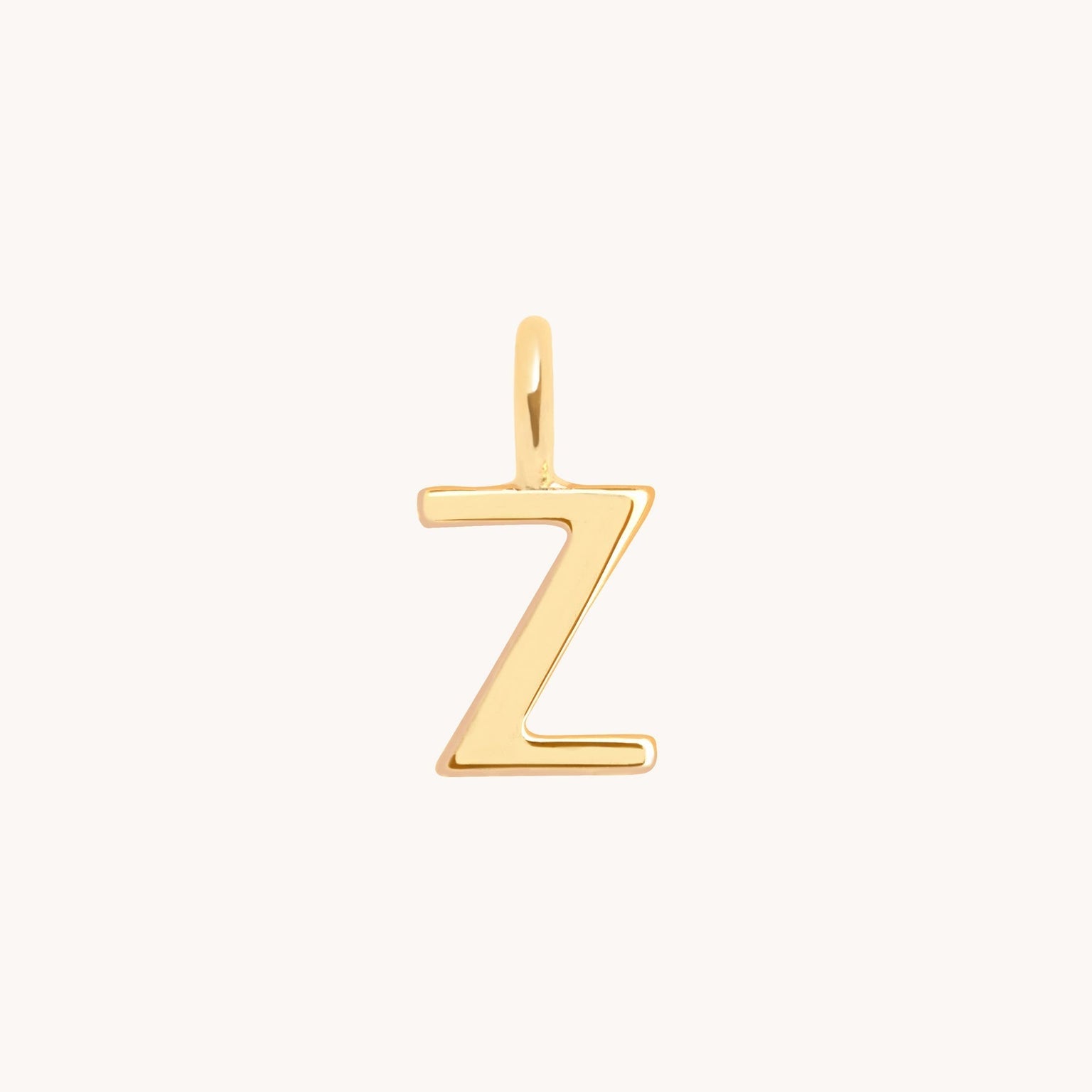 Z Initial Charm 9k Gold