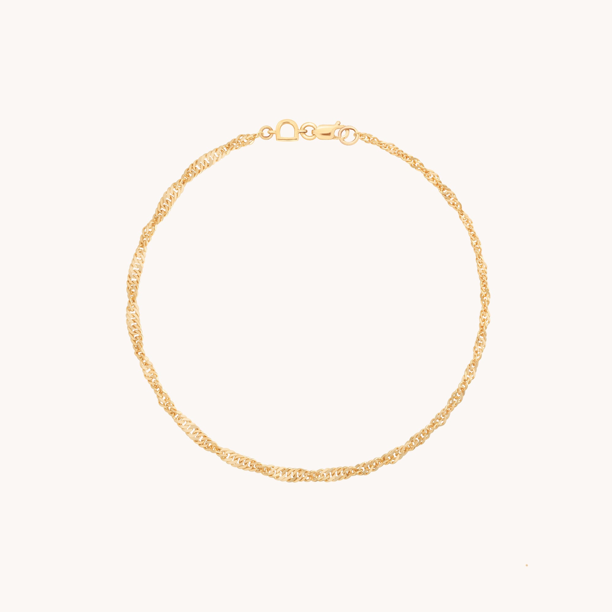 Bold Astrid Story Chain Bracelet in Solid Gold