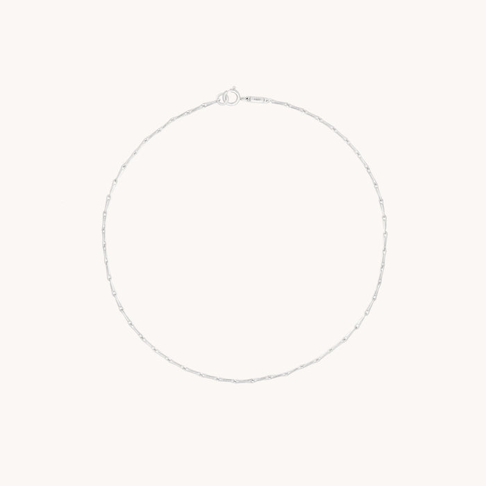 Marylebone Story Chain Bracelet in Solid White Gold
