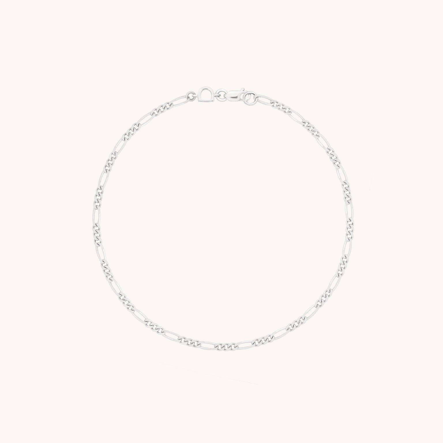 Soho Story Chain Bracelet in Solid White Gold
