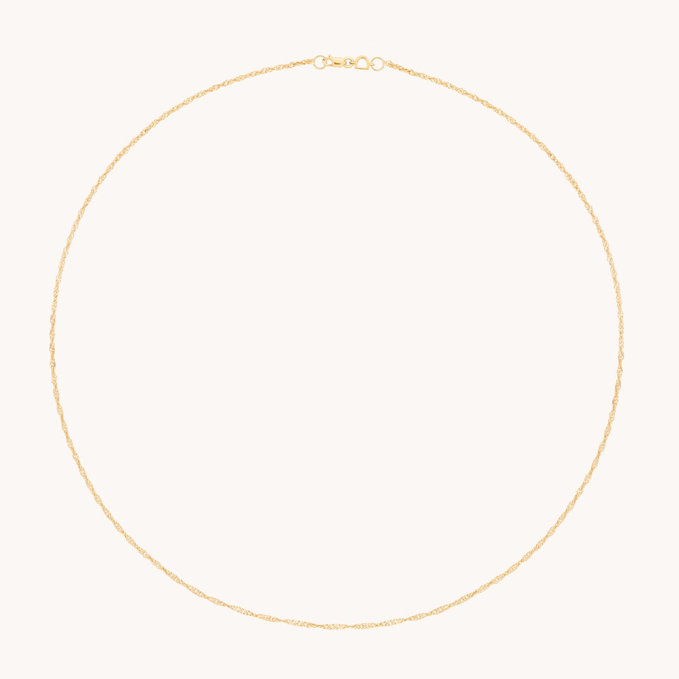 Bold Astrid Chain Necklace in Solid Gold