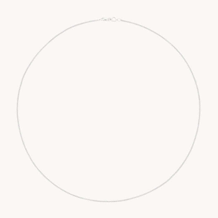 Bold Miyu Story Chain Necklace in Solid White Gold