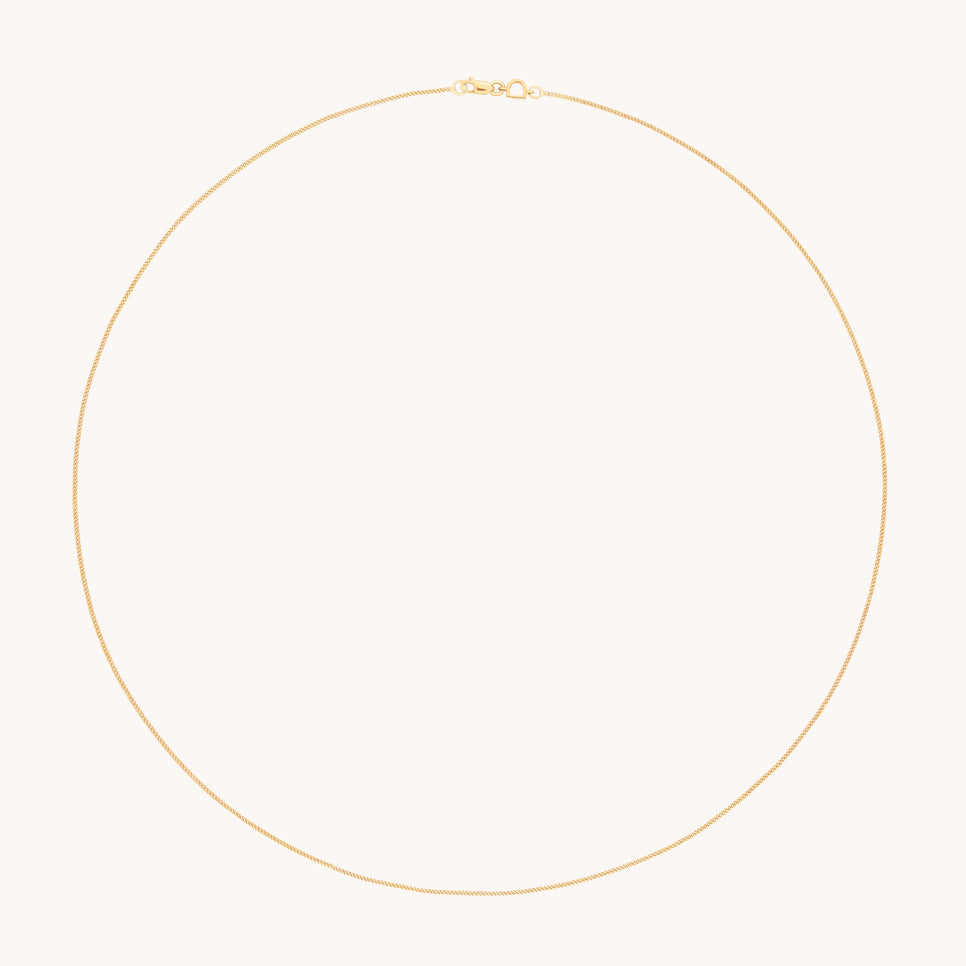 Miyu Chain Necklace in Solid Gold