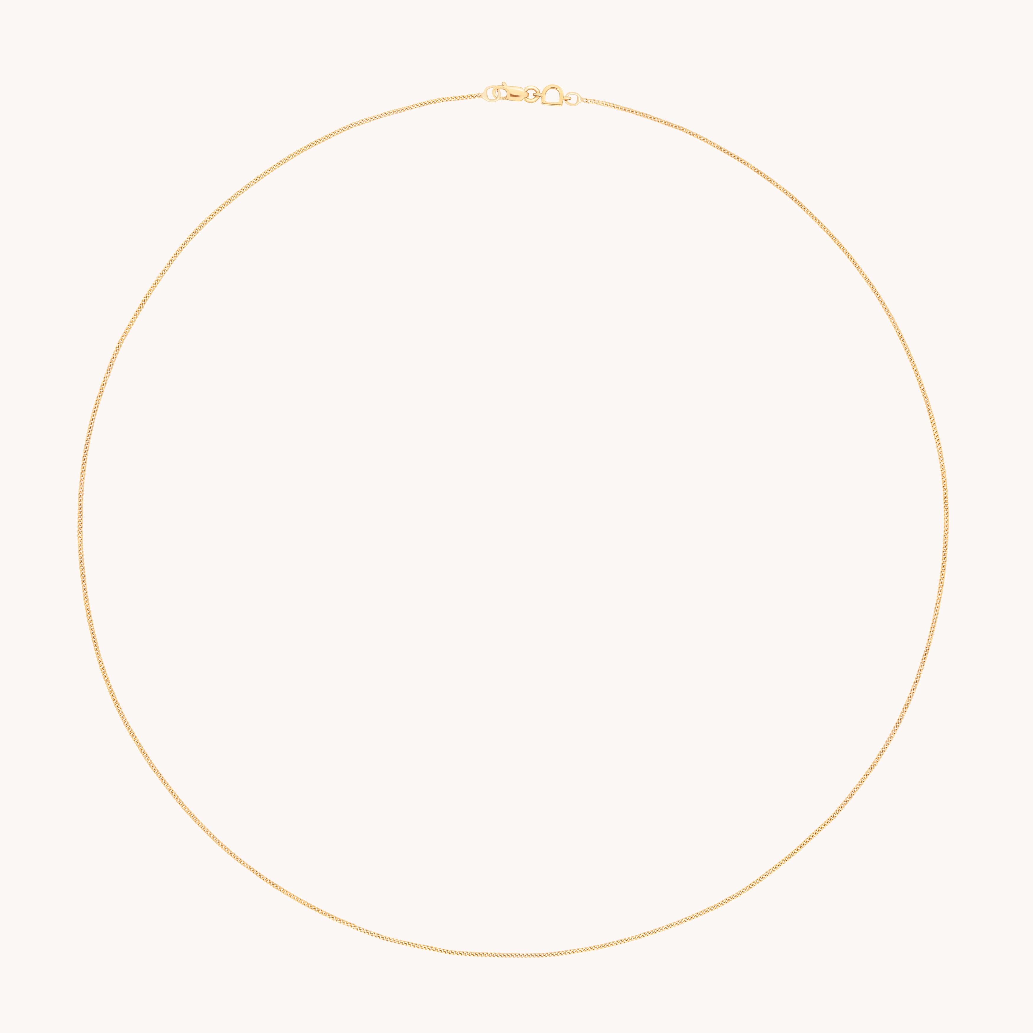 Miyu Story Chain Necklace in Solid Gold