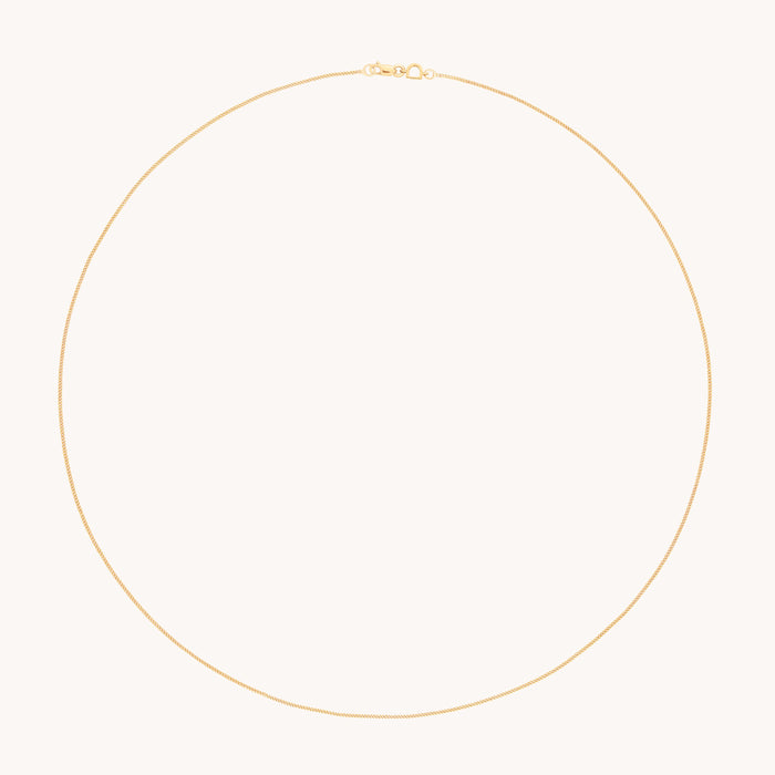 Miyu Story Chain Necklace in Solid Gold