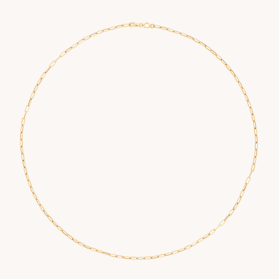 Piccadilly Chain Necklace in Solid Gold