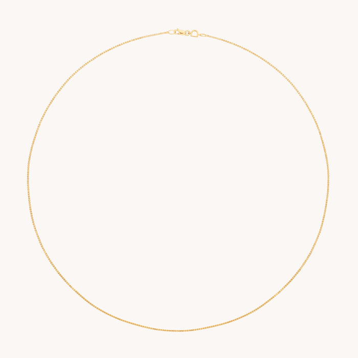 Shoreditch Story Chain Necklace in Solid Gold