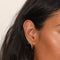 Cluster Star Piercing Stud in Solid Gold worn