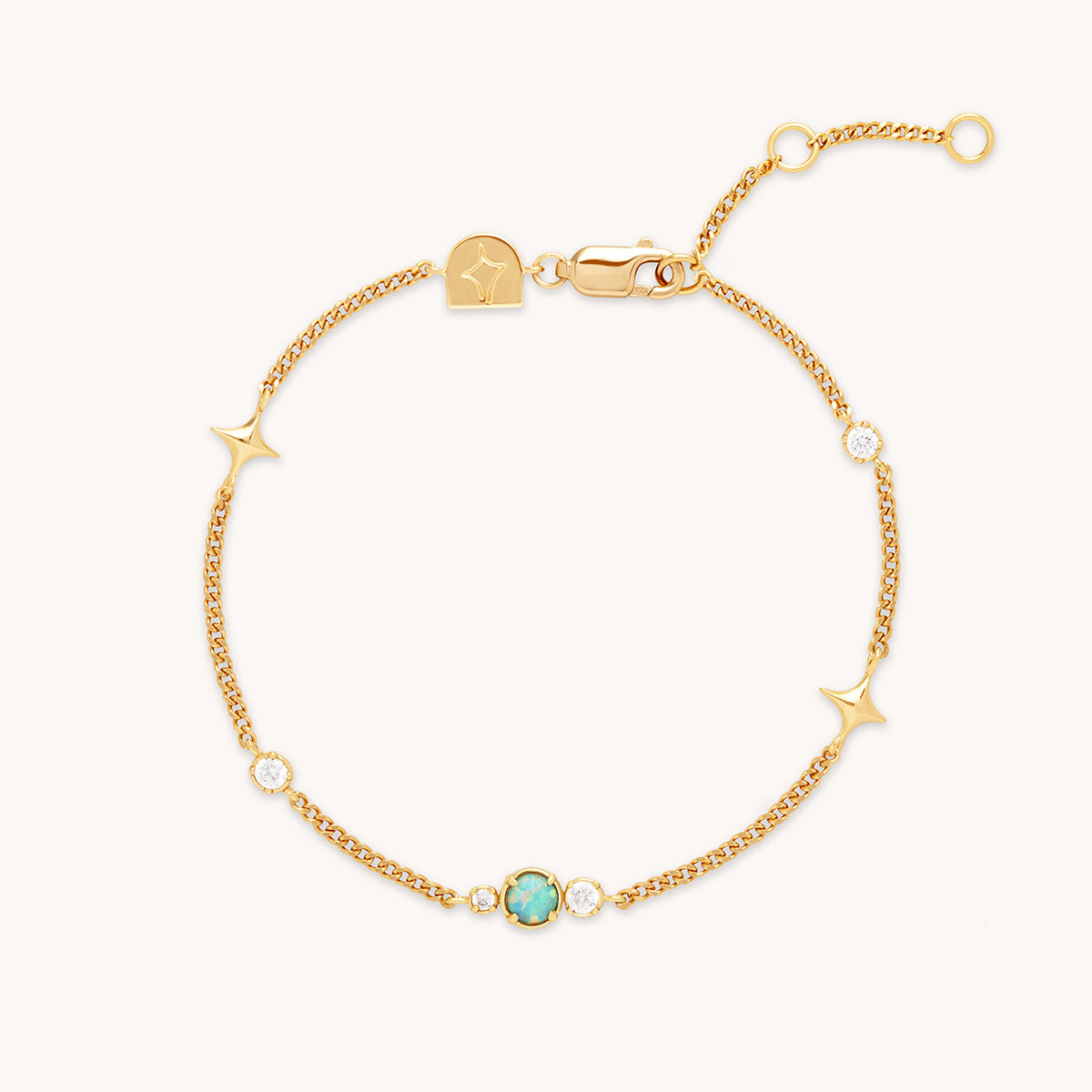 Cosmic Star Opal Bracelet in Gold