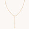 Cosmic Star Opal Lariat Necklace in Gold