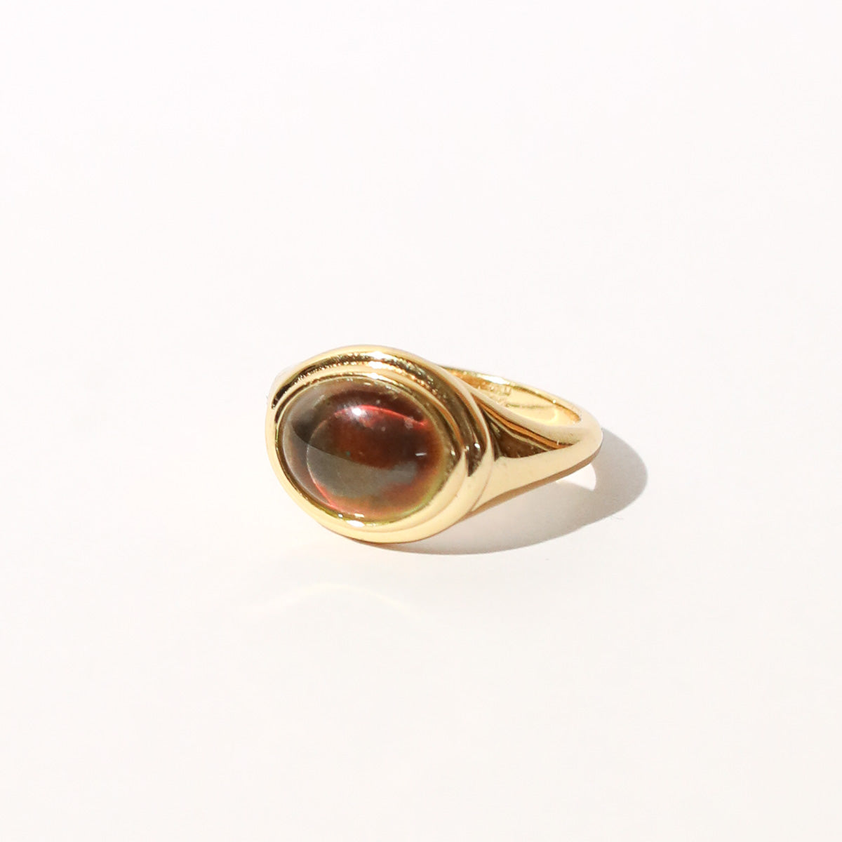 Mood Ring in Gold flat lay
