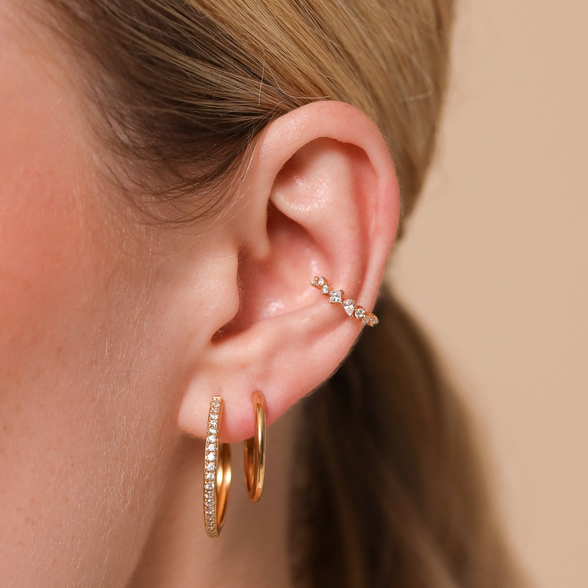 Ear Cuffs in Gold, Silver & Rose Gold | Astrid & Miyu Jewelry