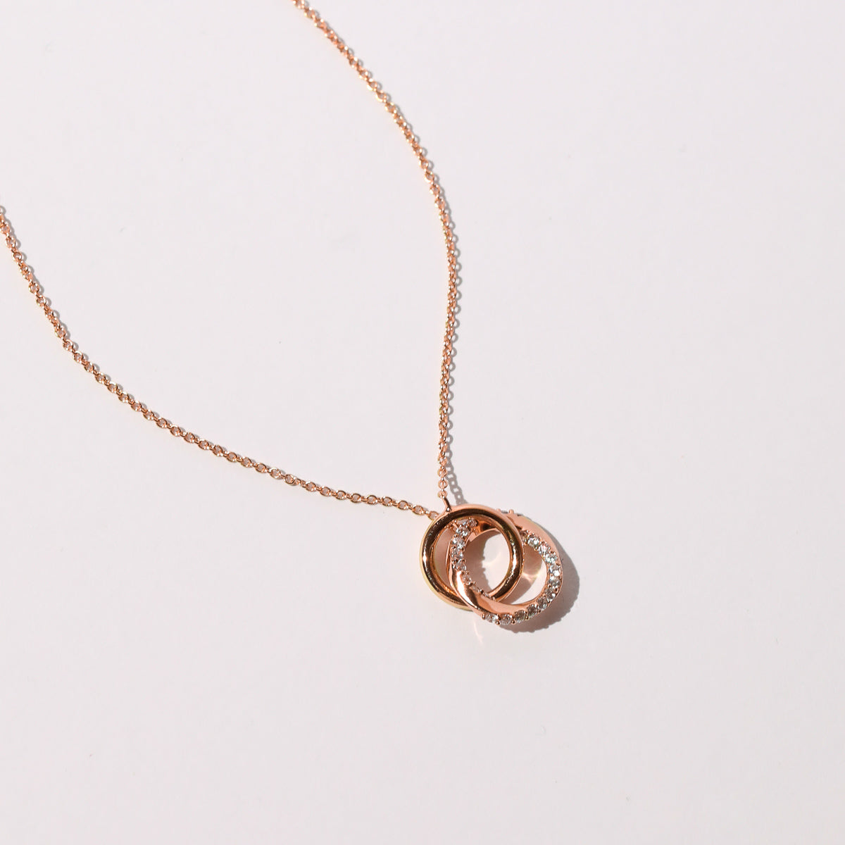 Double Chain Necklace - Rose Gold