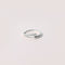 Orbit Crystal Ring in Silver flat lay