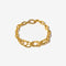 Orbit Chain Bracelet in Gold flat lay